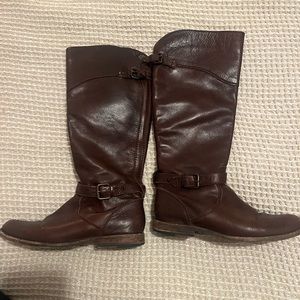 FRYE dark brown riding boots